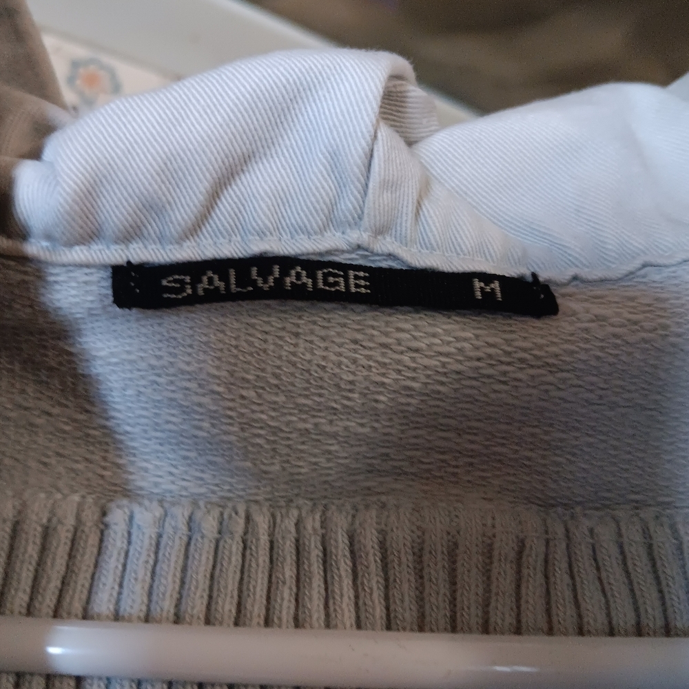 SALVAGE VINTAGE SEEK & DESTROY HOODIE EUC. M - Picture 5 of 9